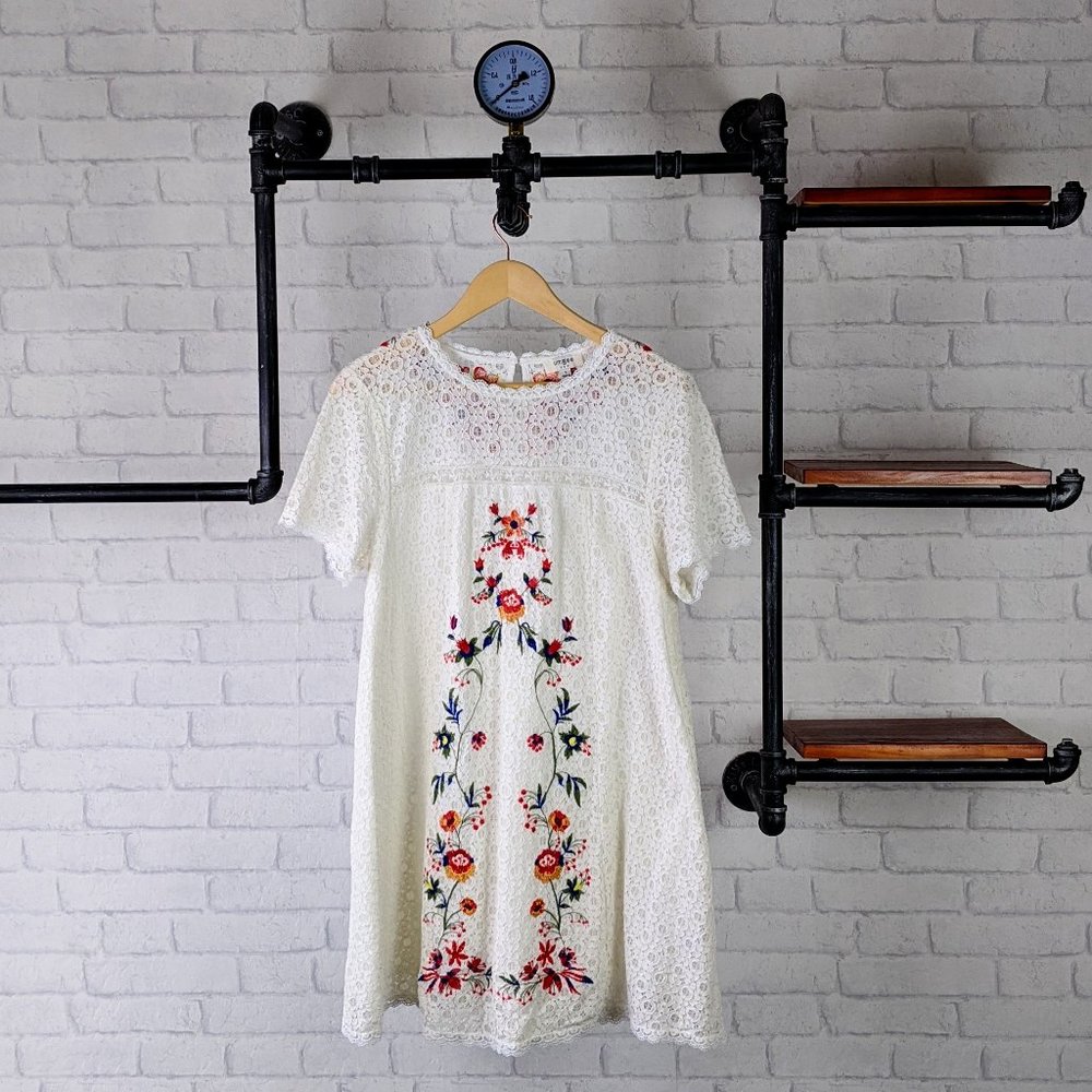 Umgee Boho Chic Embroidered Lace Dress | White - Picture 7 of 8